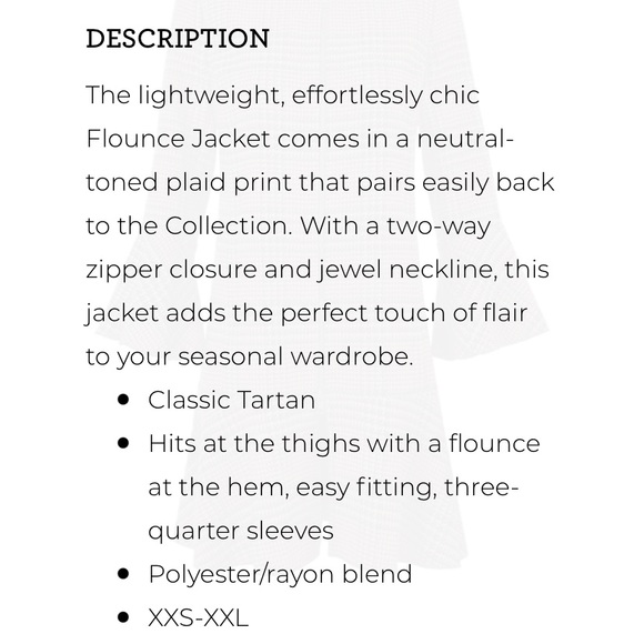 CAbi flounce Jacket from Fall 2020 season. Size Large, gently used. - Picture 9 of 10